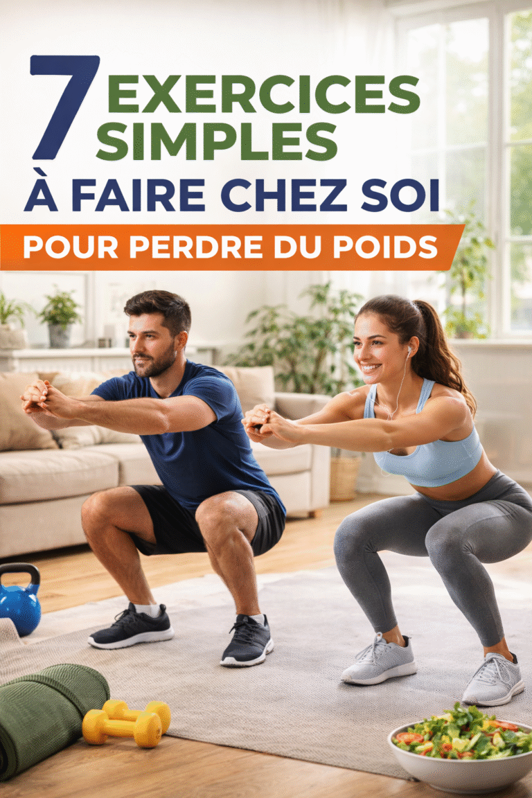 7 Exercices Simples à Faire Chez Soi Pour Perdre du Poids